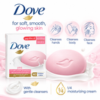 Dove Pink Beauty Bar 75g × 8 – Gentle Cleansing & Soft Skin Care