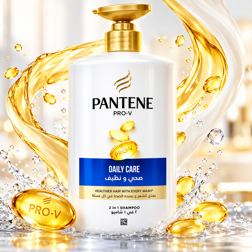 Pantene Shampoo Daily Care 1L x 2pcs – Soft, Smooth & Manageable Hair