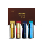 Haramain Amber Oud Unisex Travel Set 4 x 30ml Fragrance Collection
