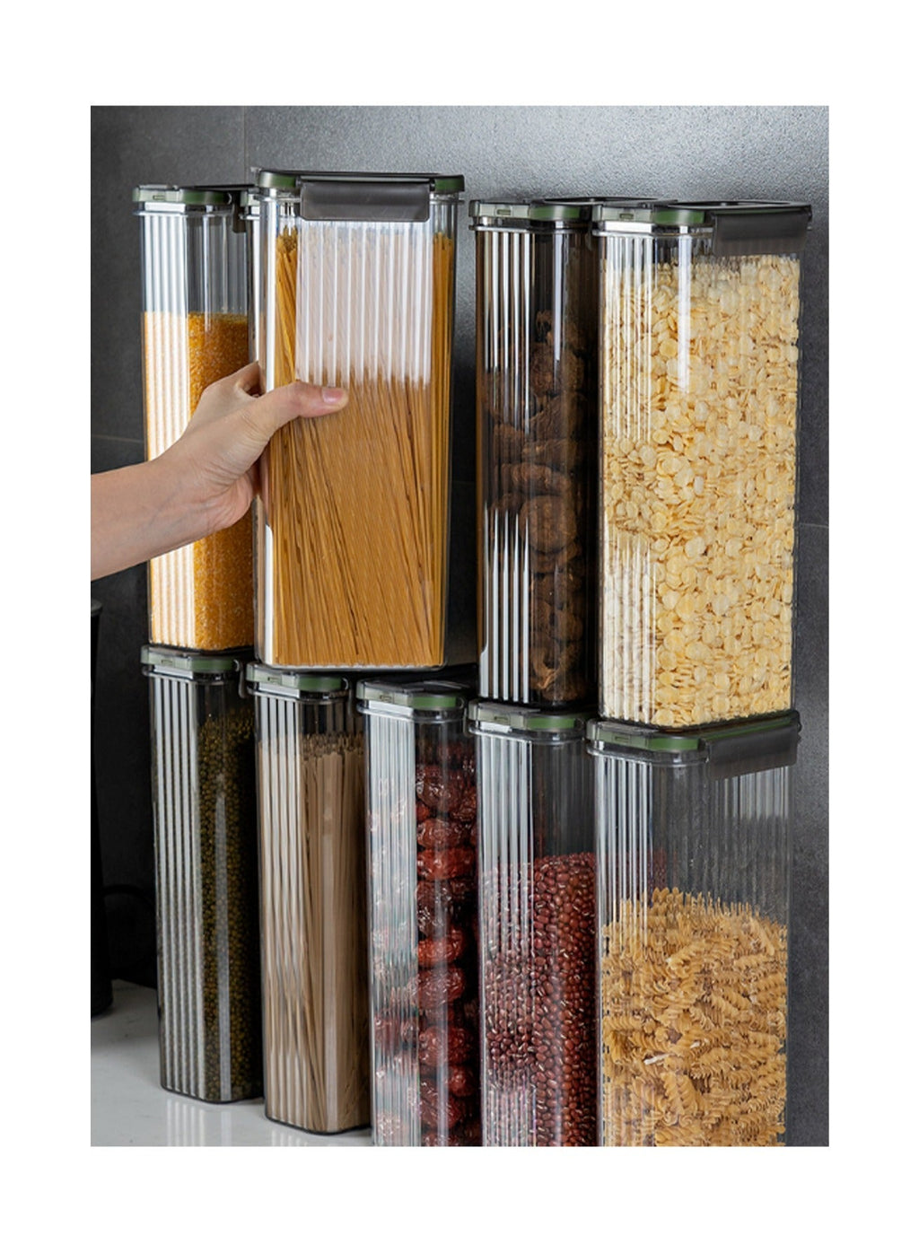 1.8L airtight food storage container – use view