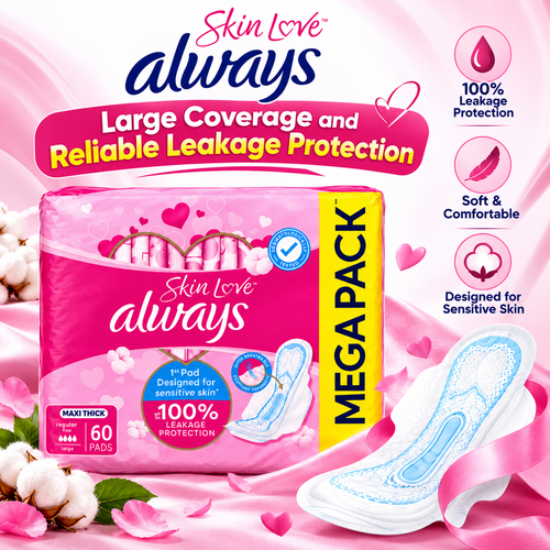 Always Skin Love Maxi Thick – Ultimate Comfort, Maximum Protection!