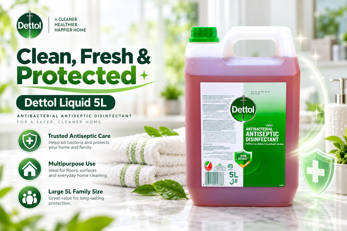 Dettol Antiseptic Liquid 5L – Hygiene & Multipurpose Protection