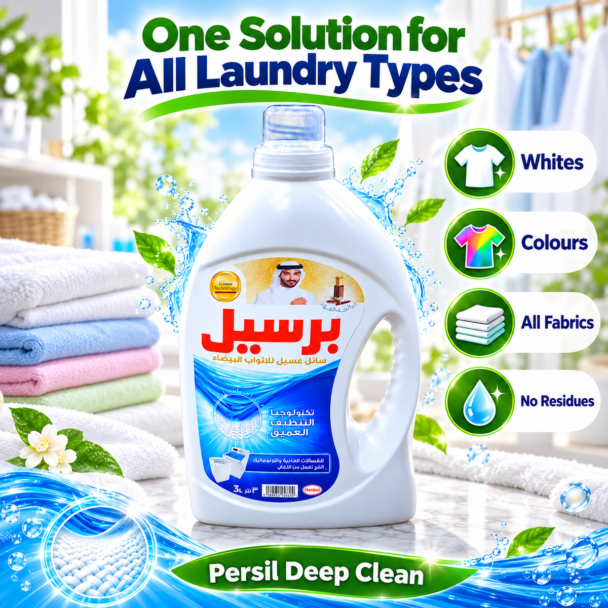 Persil Gel White Kandora 3L – Bright Whites & Deep Clean