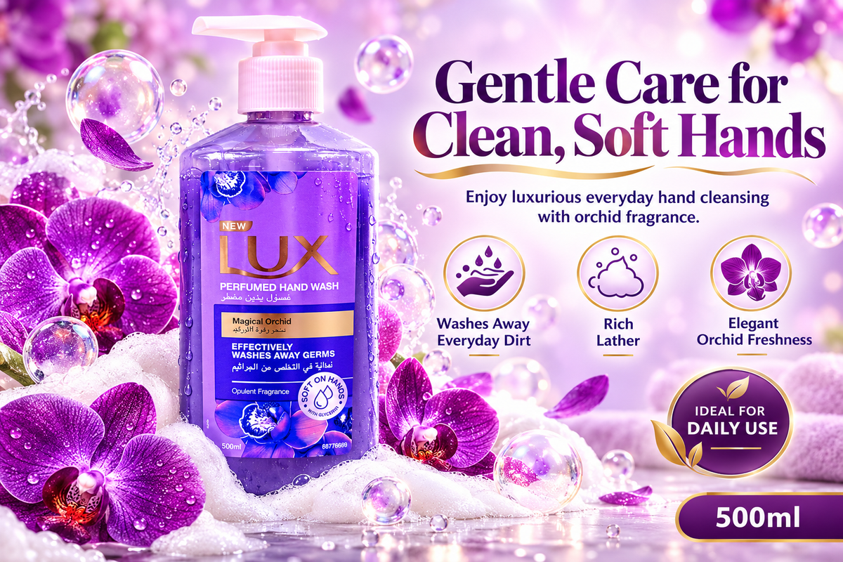 Lux Magical Orchid Liquid Hand Wash 500ml x 2pcs – Floral Freshness