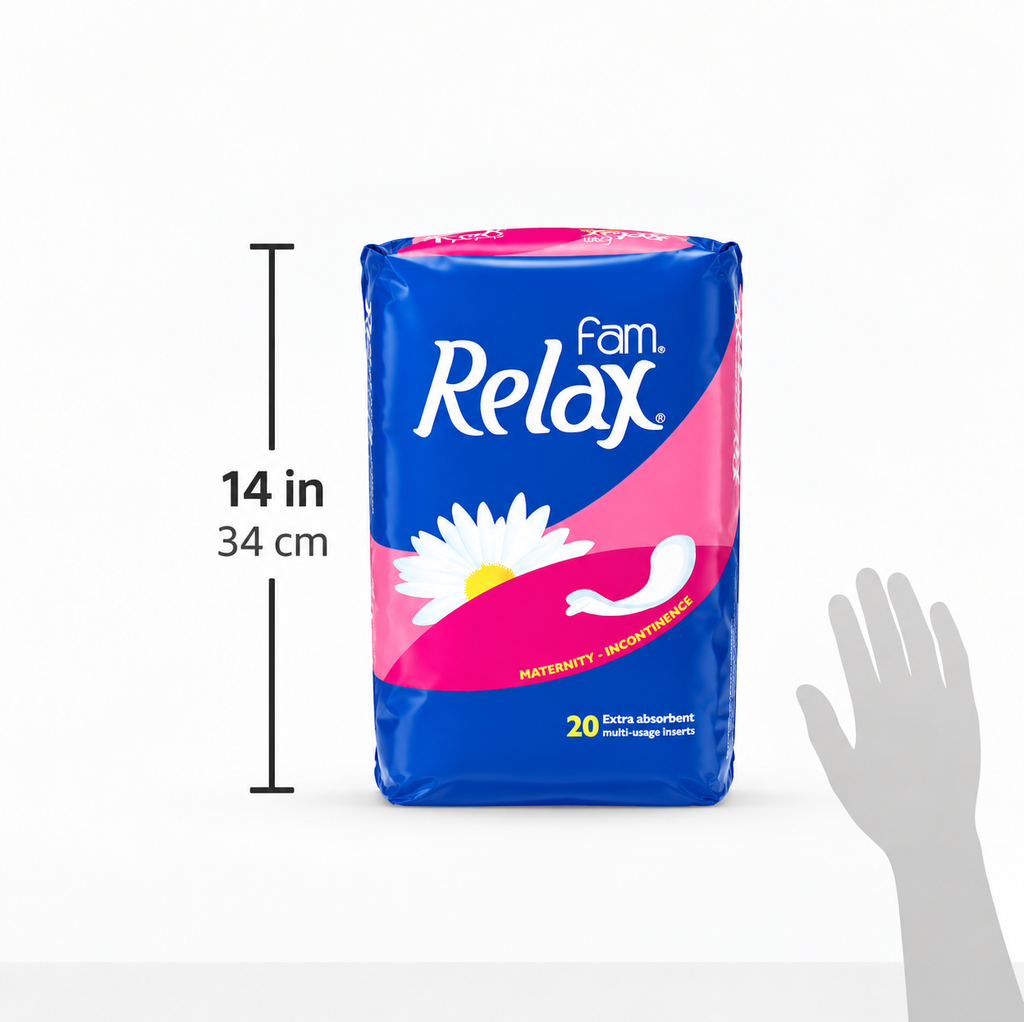 Fam Relax Maternity Pads – 3pcs x 20pads Count for Postpartum Comfort