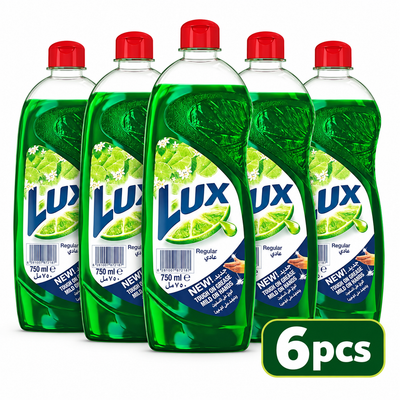 Lux Green Regular Dishwash 750ml x 6pcs – Everyday Kitchen Cleaning