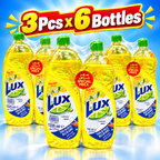 Lux Lemon Dishwashing Liquid 1225ml + 725ml Value Pack3 - 6Botals