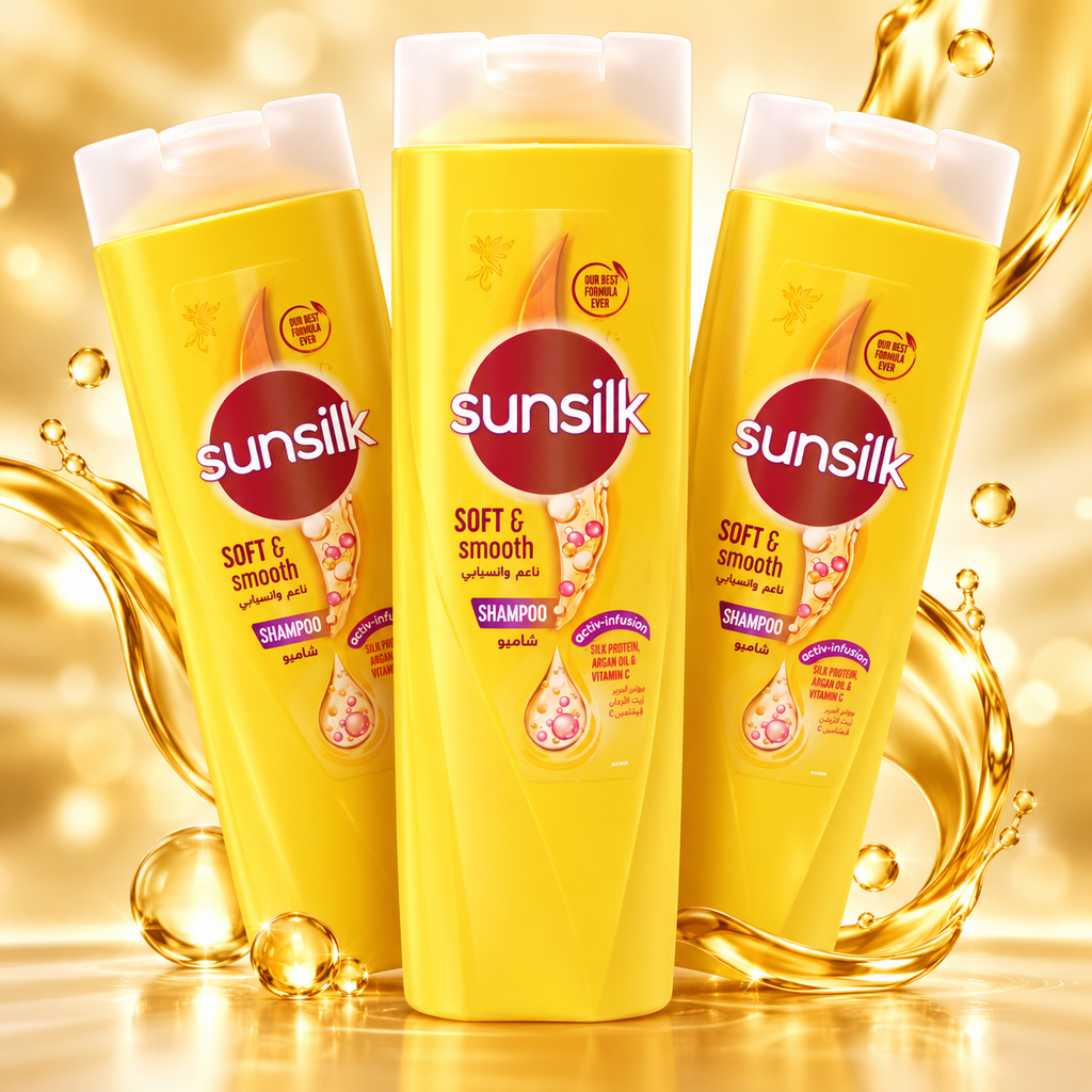 Sunsilk Soft & Smooth Shampoo 350ml – Smooth, Manageable & Silky Hair 3pcs