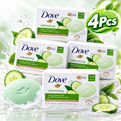 Dove Refreshing Soap 90g – Soft, Smooth & Fresh Everyday Care 4pcs
