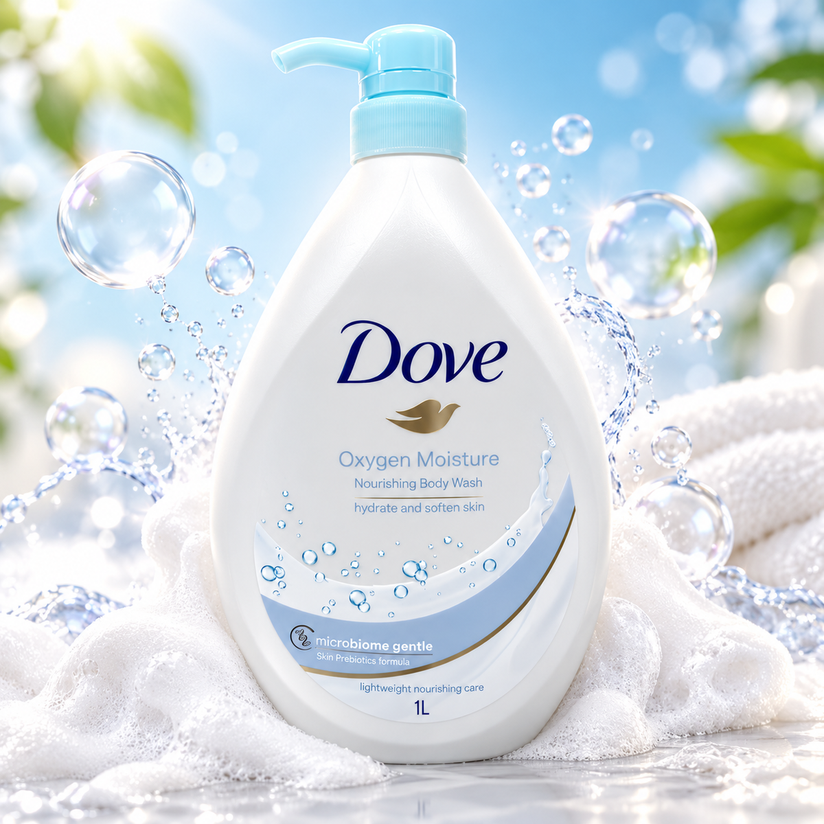 Dove Oxygen Moisture Nourishing Body Wash 1000ml – Hydrating Daily Care