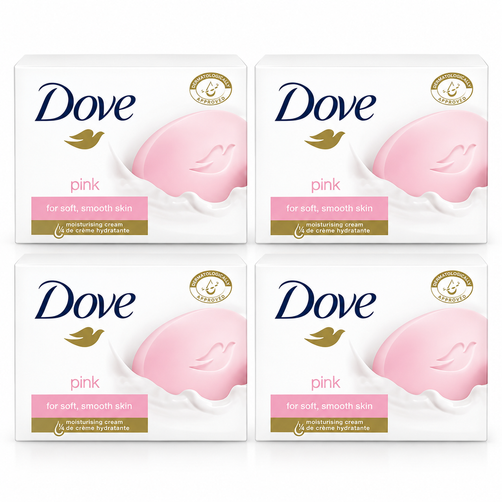 Dove Beauty Cream Bar White Soap – 90g 4pcs
