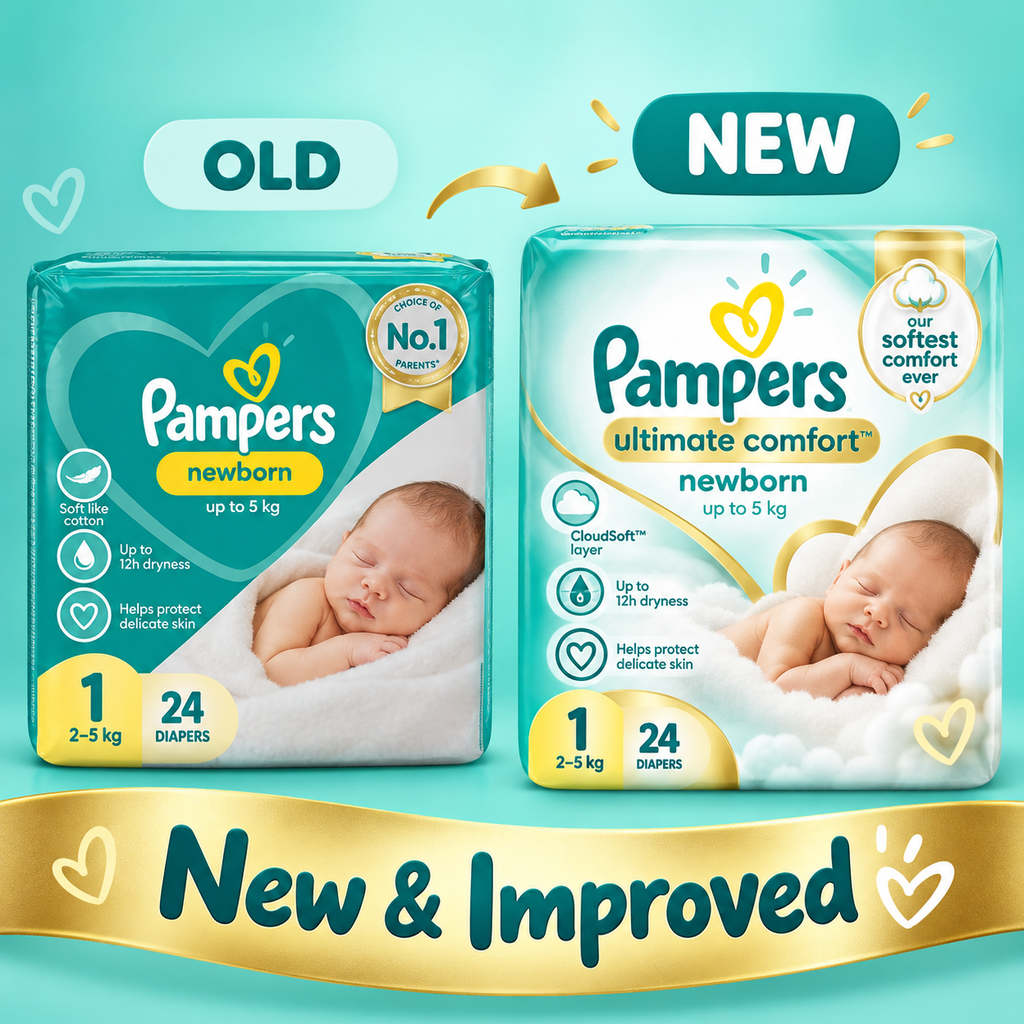 Pampers Premium Care Size 1 – 4 × 50 Diapers Value Pack