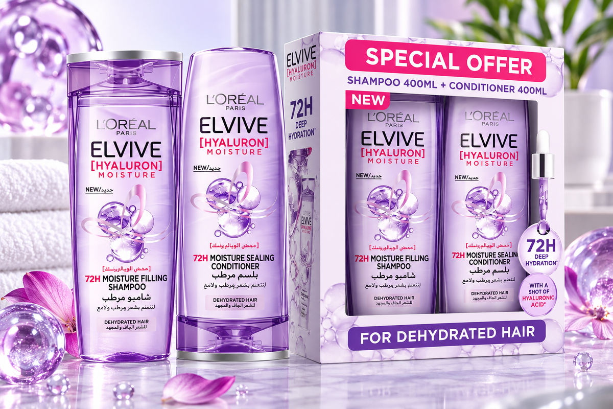 L’Oréal Hyaluron Hair Care Set – Shampoo & Conditioner 2 × 400ml