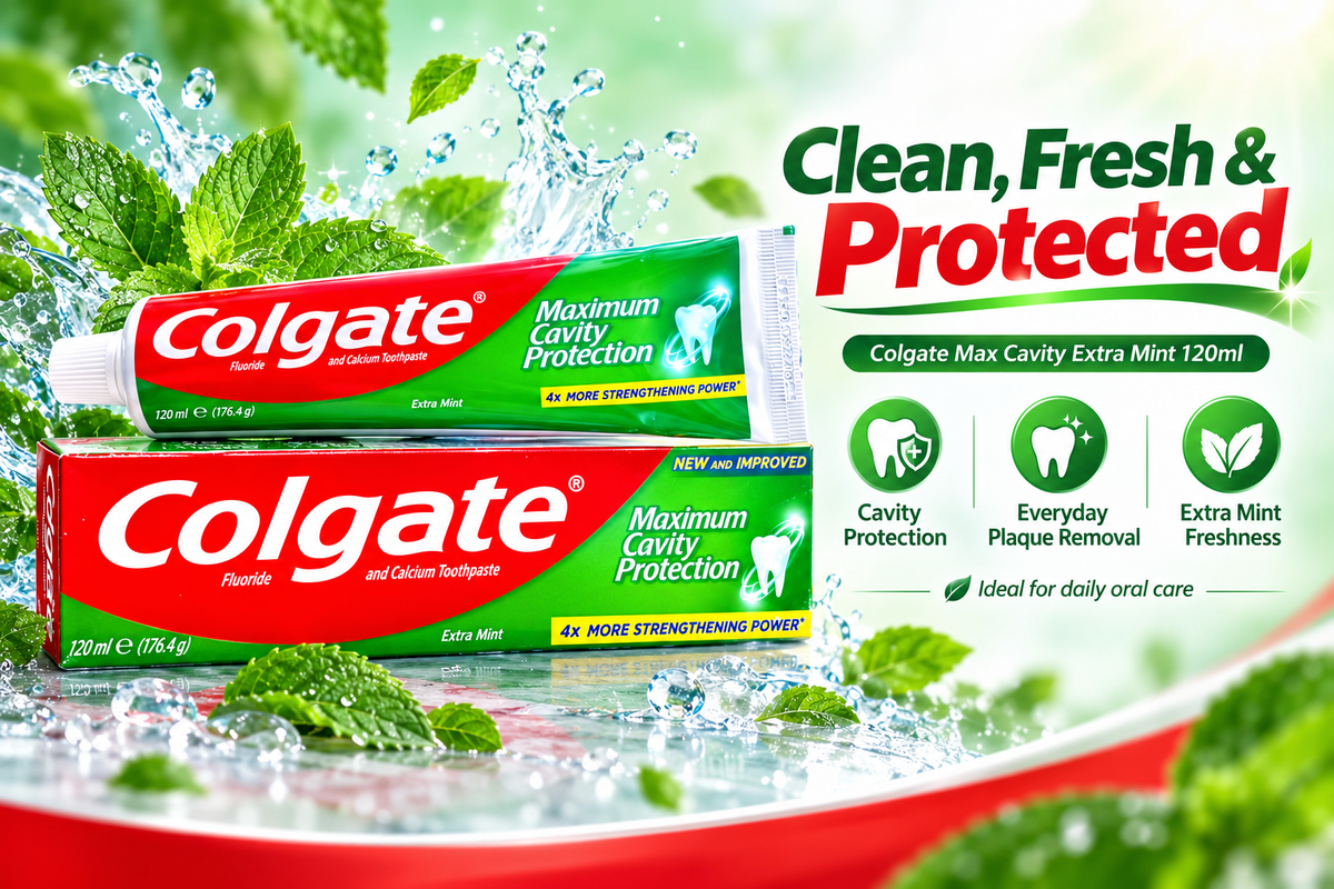 Colgate Max Cavity Extra Mint 120ml – Everyday Oral Care