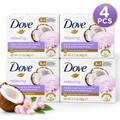 Dove Relaxing Coconut Milk Beauty Bar Soap 90g 4pcs