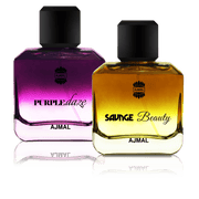 Ajmal Purple Daze and Savage Beauty Unisex Eau De Parfum Duo