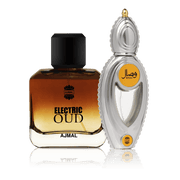 Ajmal Signature Pair Mizyaan Perfume Oil and Electric Oud Set