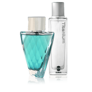 Ajmal Signature Collection Titanium and Fasety for Him Fragrance Duo