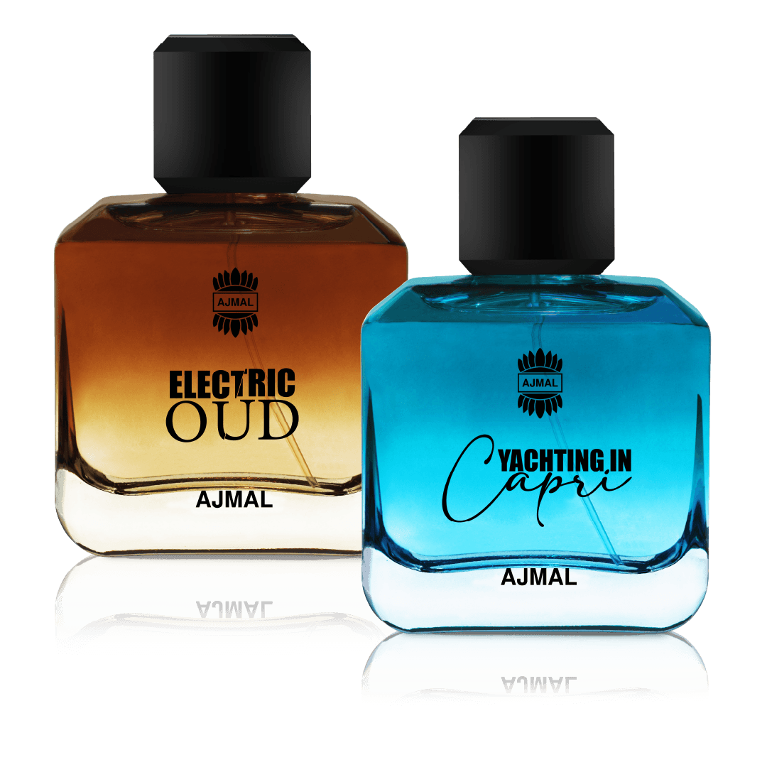 Ajmal Electric Oud and Yachting in Capri Luxury Fragrance Duo