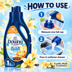 Downy Naturals Vanilla & Musk Fabric Softener – 1L