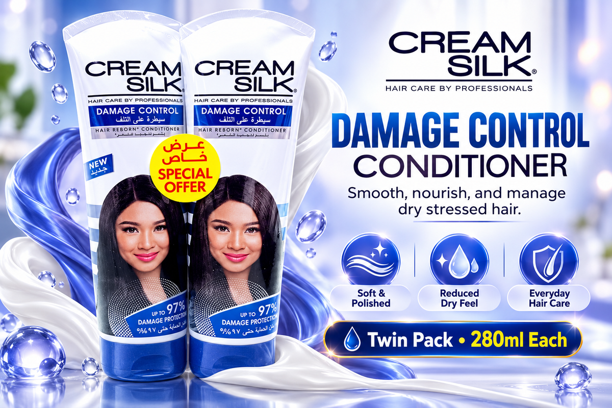 Cream Silk Damage Control Conditioner 280ml x 4pcs – Helps Repair & Protect Hair