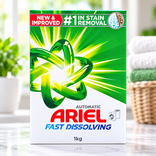 Ariel Original Scent Detergent Powder 1kg x 3pcs – Powerful Deep Cleaning