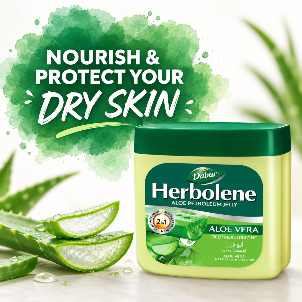 Dabur Herbolene Aloe Petroleum Jelly Value Pack – 425ml 4pcs + 115ml 4pcs