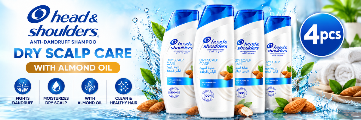 Head & Shoulders Anti-Dandruff Dry Scalp Care Shampoo 400ml x 4pcs