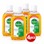 Dettol Liquid 225ml x 4pcs – Antiseptic Care for Home & Family