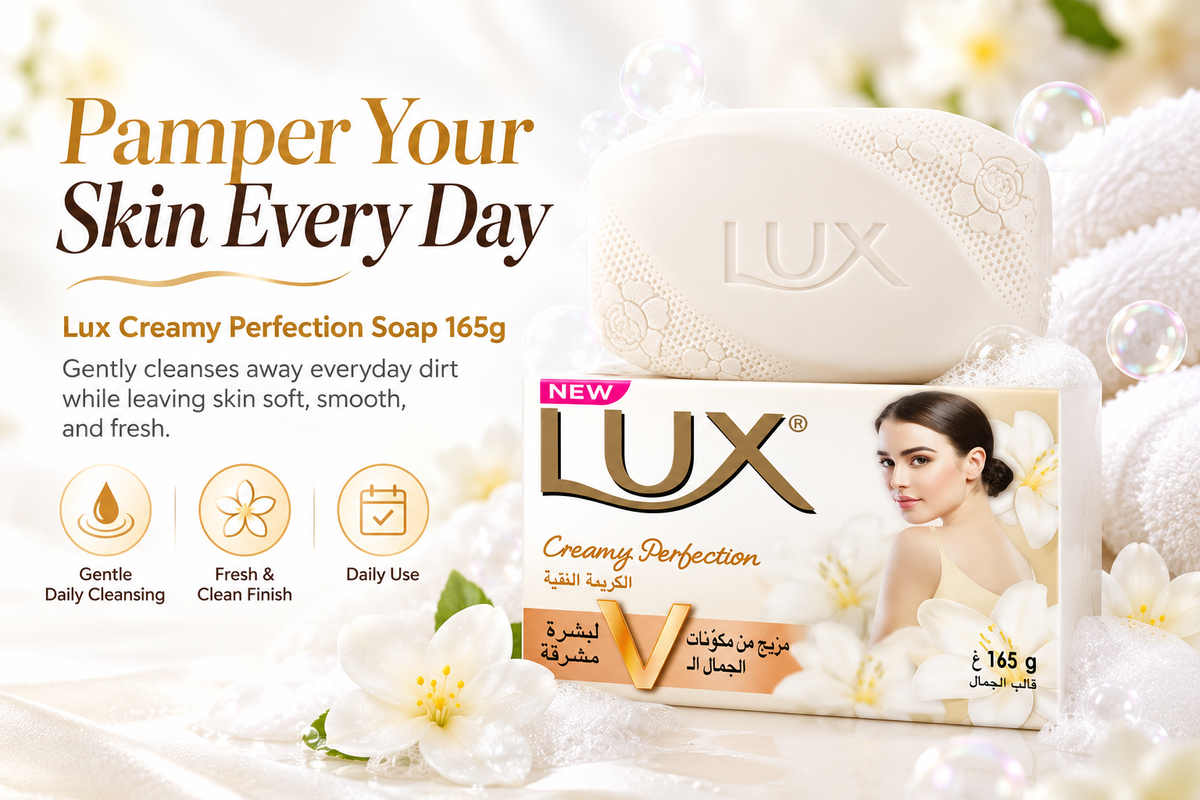 Lux Creamy Perfection 165g x 4pcs – Gentle Daily Cleansing Soap