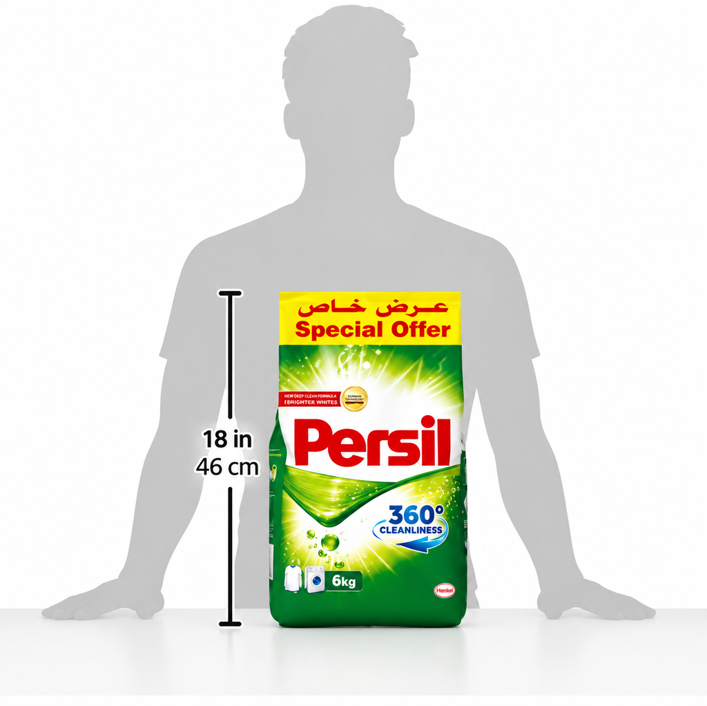 Persil Green Laundry Detergent Powder  – 6kg Pack