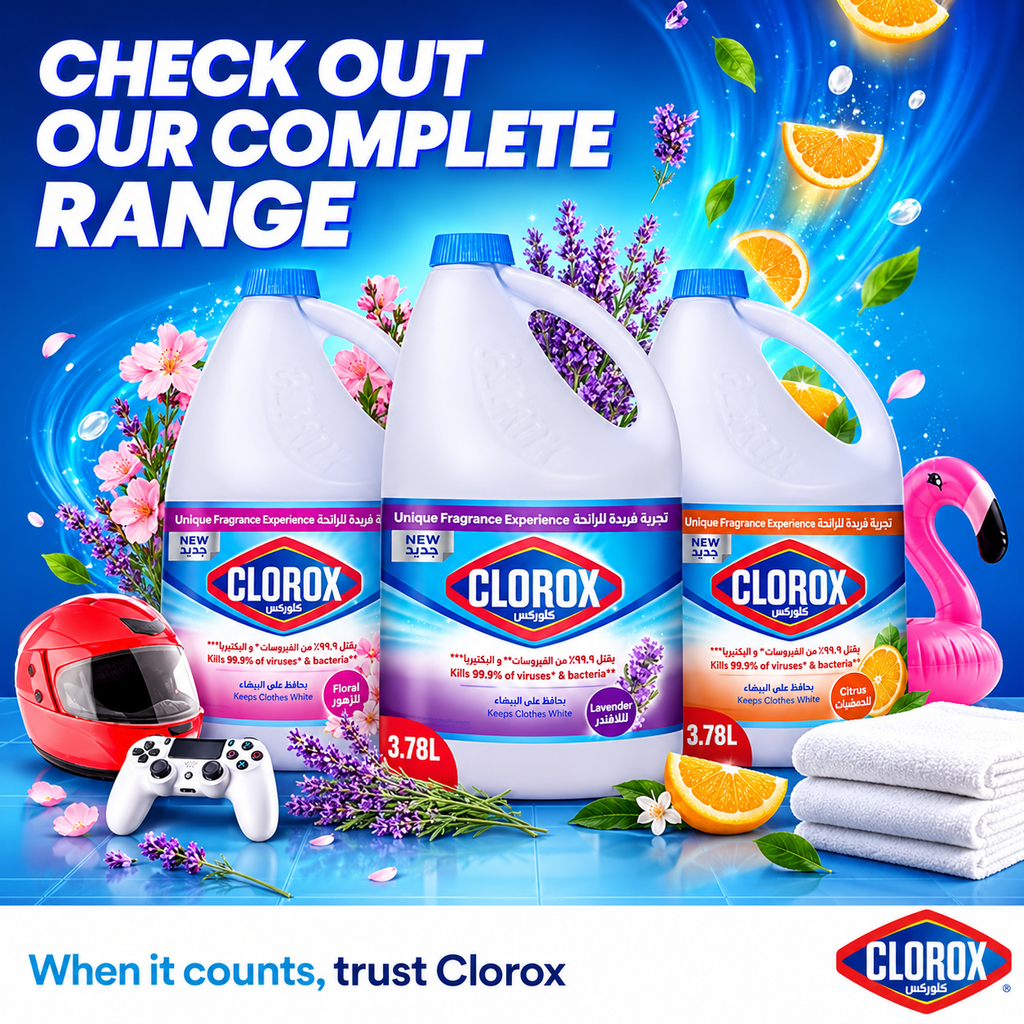 Clorox Lavender Bleach 3.78L – Deep Cleaning & Freshness