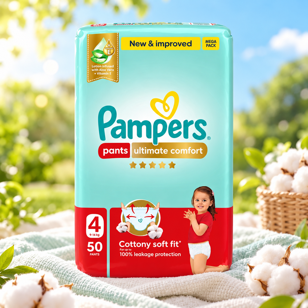 Pampers Premium Care Pants Size 4–x 50 Pants (100 Count)