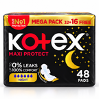 Kotex Maxi Protect Night Sanitary Pads – 2pack 96Pcs