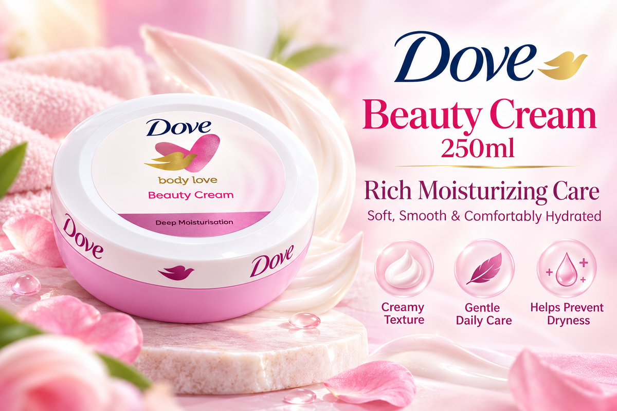 Dove Beauty Cream 250ml x 2pcs – Rich Moisturizing Care for Soft Skin