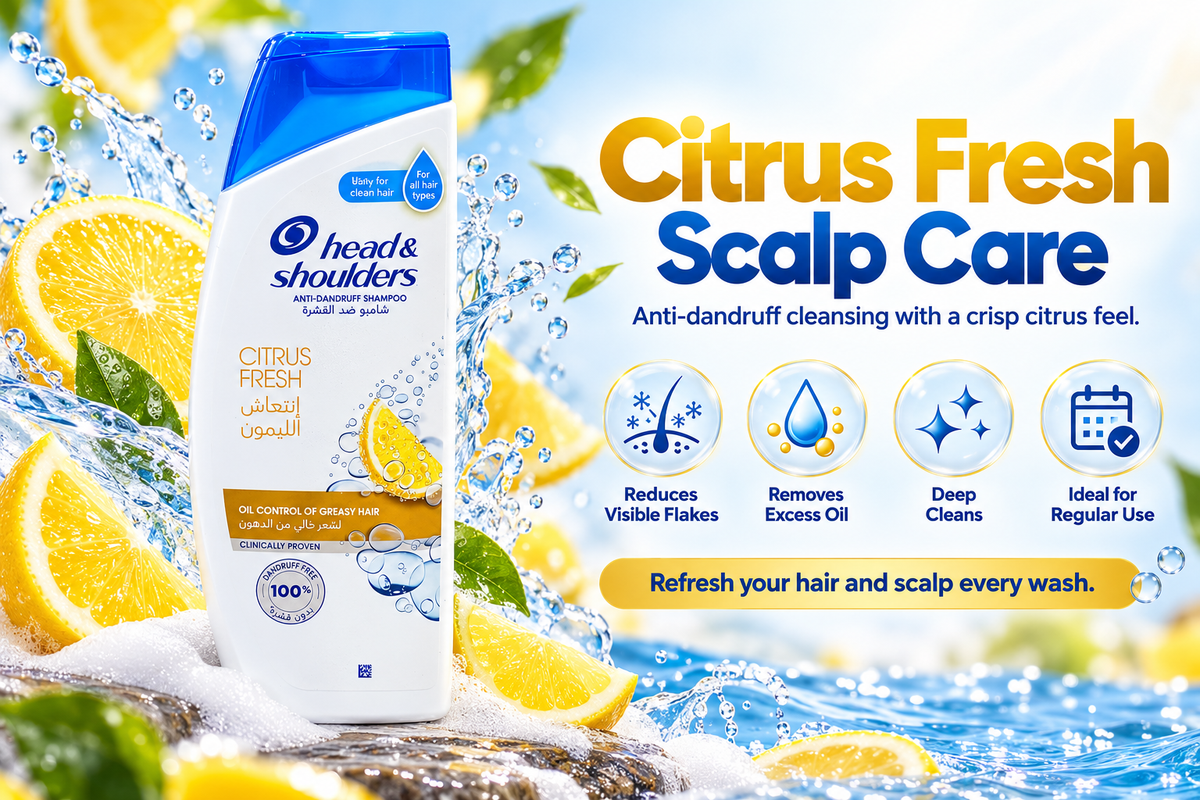 Head & Shoulders Anti-Dandruff Citrus Fresh Shampoo 400ml 4pcs