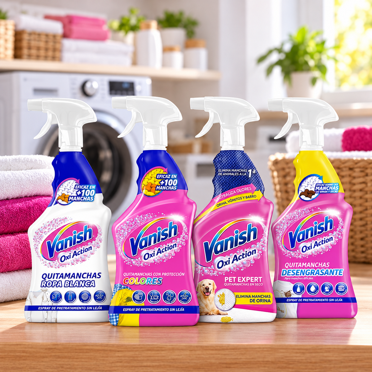 Vanish White Stain Remover Spray 750ml – Powerful Pre-Treat Cleaning 2pcs