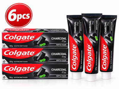 Colgate Gentle Clean Charcoal 120g – Deep Clean & Fresh Breath 6pcs