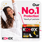 Kotex Maxi Protect Night Sanitary Pads – 2pack 96Pcs