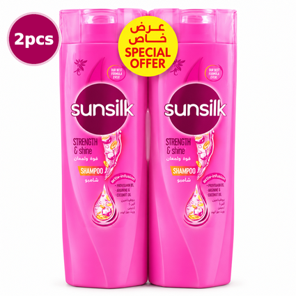 Sunsilk Strength & Shine Shampoo 350ml 2pcs – Stronger, Shinier-Looking Hair