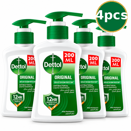 Dettol Original Hand Wash – 200ml 4Pcs