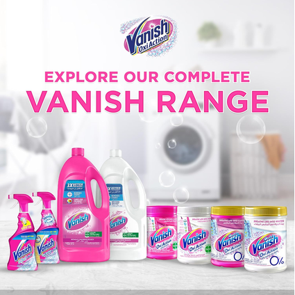 Vanish White Liquid Stain Remover 495ml x 4pcs  – Powerful Laundry Care