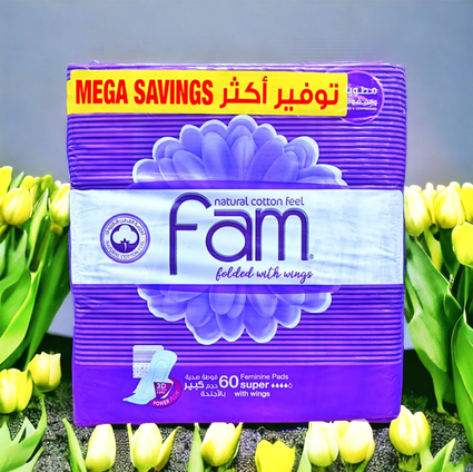 Fam Wings Mega Pack Purple –  2 x 60 Pads = 120 pads