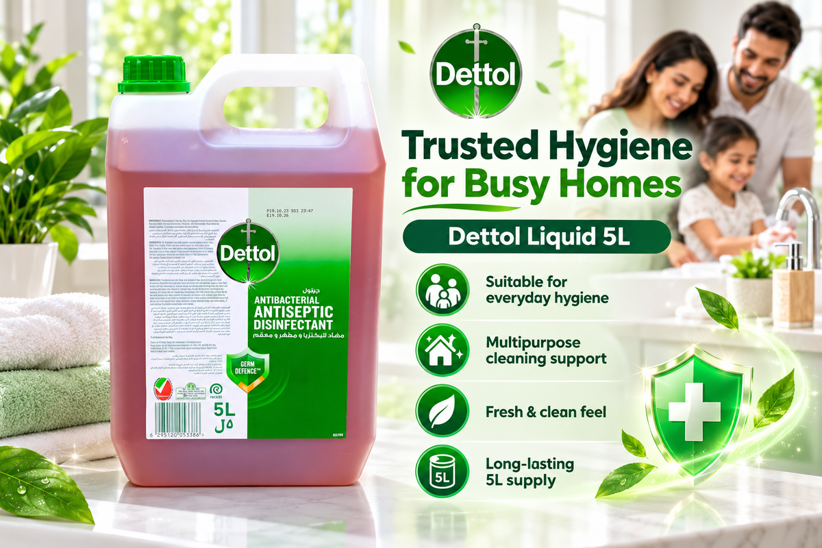 Dettol Antiseptic Liquid 5L – Hygiene & Multipurpose Protection