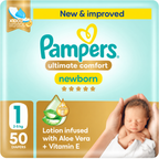Pampers Premium Care Size 1 – 4 × 50 Diapers Value Pack