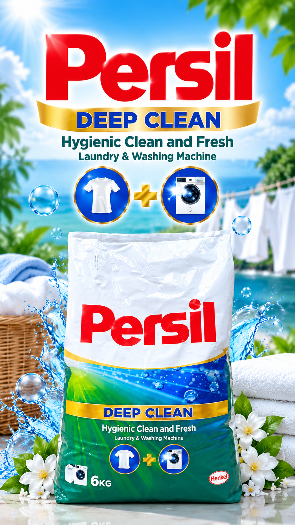 Persil Green Laundry Detergent Powder  – 6kg Pack