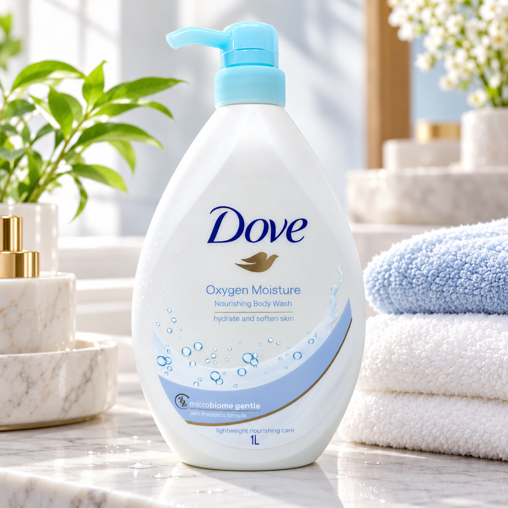 Dove Oxygen Moisture Nourishing Body Wash 1000ml – Hydrating Daily Care