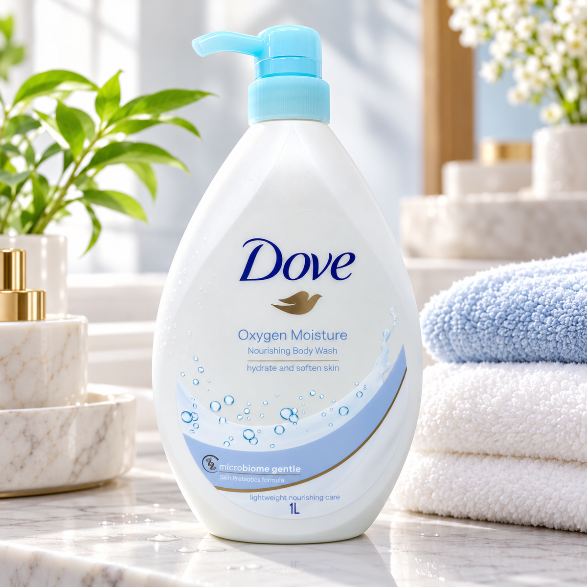Dove Oxygen Moisture Nourishing Body Wash 1000ml – Hydrating Daily Care