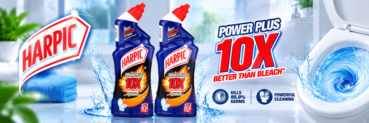 Harpic Power Plus Black 750ml – Strong Toilet Cleaning Gel X 2Pcs