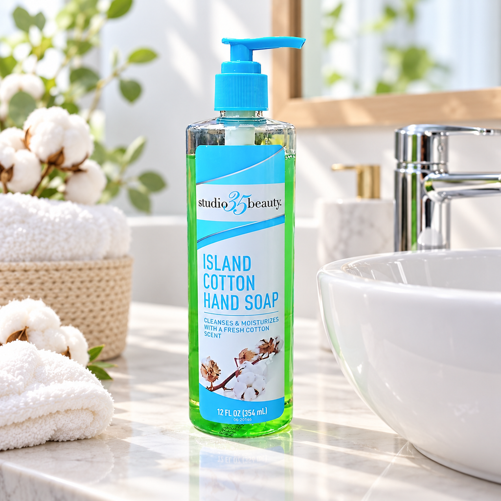 Studio 35 Island Cotton Hand Soap 6 Pack – 6 × 12oz